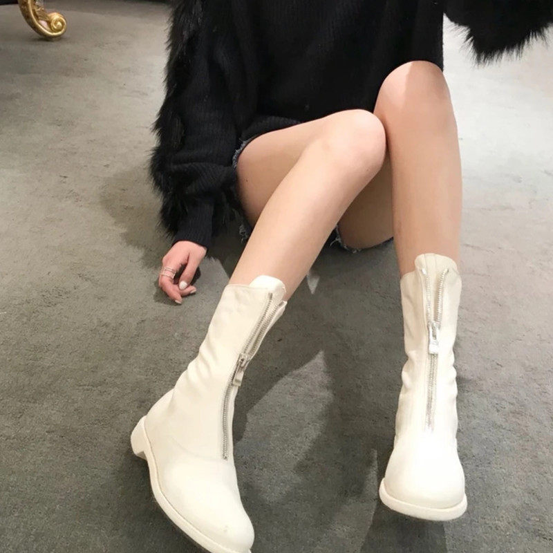 Woman's shoes are cool. Hahaha ha