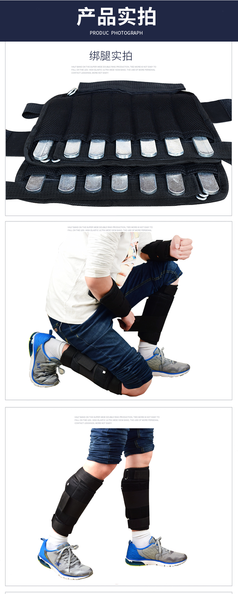 Thiết bị thể dục chịu trọng lượng xà cạp bắp chân chì khối bao cát chạy thể thao unisex - Taekwondo / Võ thuật / Chiến đấu găng đấm boxing