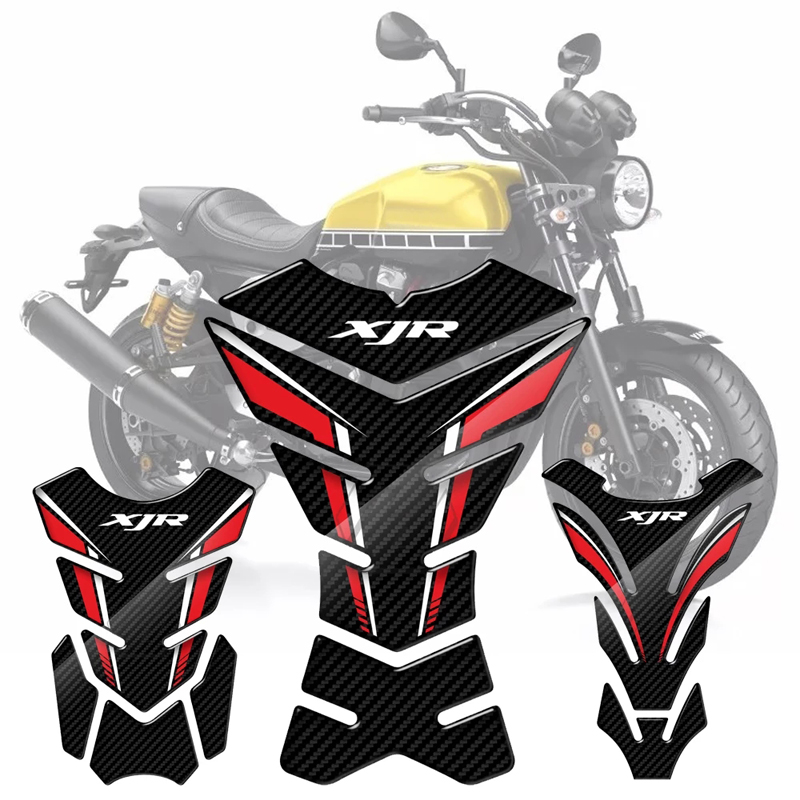 Suitable for mountain XJR400 XJR400 XJR1300 XJR1200 3D 3D fiber oil tank with fish bone patch