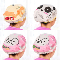 Adult waterproof shower cap Women cartoon shower cap kitchen cooking oil smoke cap bath head cover