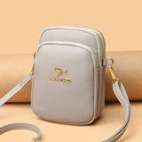 袋鼠 Сумка на одно плечо, маленькая небольшая сумка, сумка через плечо, модная сумка для телефона, из натуральной кожи, городской стиль