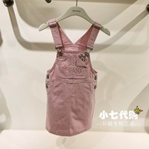 mini peace peacebird childrens clothing 2024 summer new style girls sleeveless suspender dress F2FAE2257