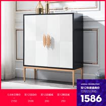 Light luxury entry door multi-layer shoe cabinet home door large-capacity entrance hall porch cabinet post-modern simple partition cabinet
