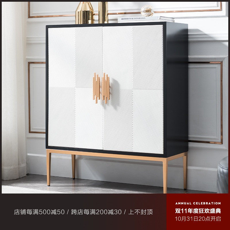 Light luxury door entry multi-layer shoe cabinet home door large-capacity foyer porch cabinet post-modern minimalist partition cabinet