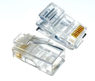 Internet RJ45 Crystal Head 10 5 Yuan Internet Crystal Head Sub-network Crystal Head Network Route Sleeve