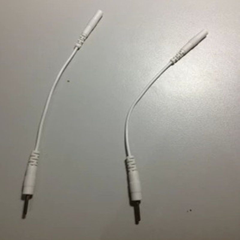 2.0孔转2.5插针针转线 按扣式 转换导线插针电极配件转接线一对价