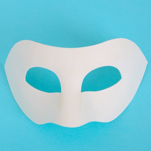 Рождественская маска для детского сада, детская белая цветная бумага, «сделай сам», выпускной вечер