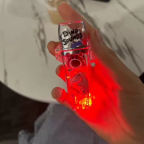 Креативная прозрачная розовая зажигалка, неоновые мелки