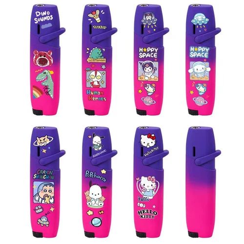 Мультяшная ветрозащитная клубника, розовая высококачественная милая зажигалка, популярно в интернете