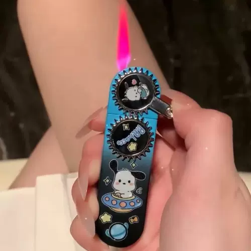 Креативная неоновая мультяшная зажигалка с шестернями, мелки, подарок на день рождения