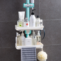 Toilet shelshelf wall-mounted bathroom free of perforated toilet shower bath shower room shower shower bar tray containing shelf