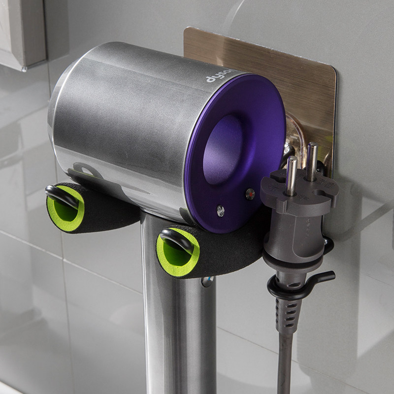 Hair Dryer Shelving-free Wall-mounted Dressing Room Toilet Hair Dryer Bracket Hanging hair dryer Contained Layer Shelf