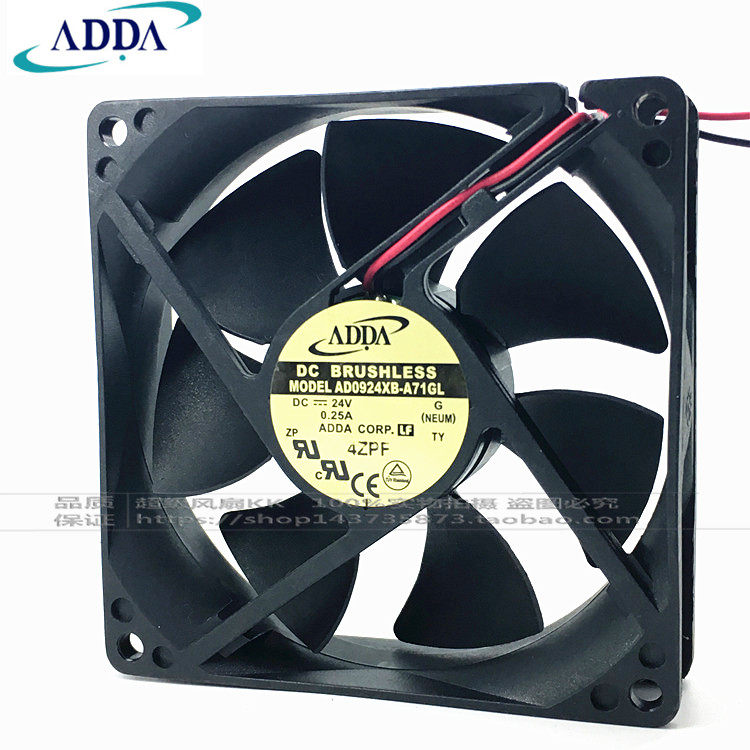 ADDA 9025 24V AD0924XB-A71GL 0 25A 9CM cm Double Ball Inverter Fan