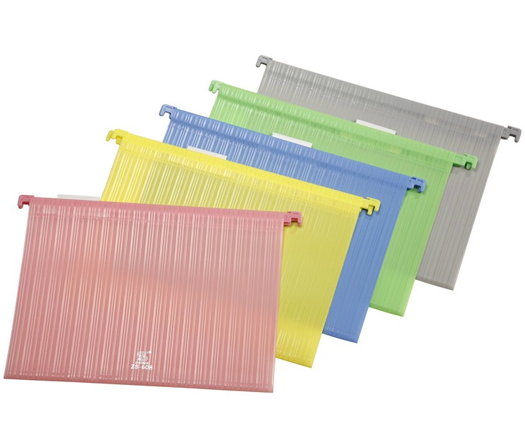 Zhao Sheng ZS-608 A4 plastic hanging fast labor folder fast labor clip hanging clip five colors hotel front desk applicable