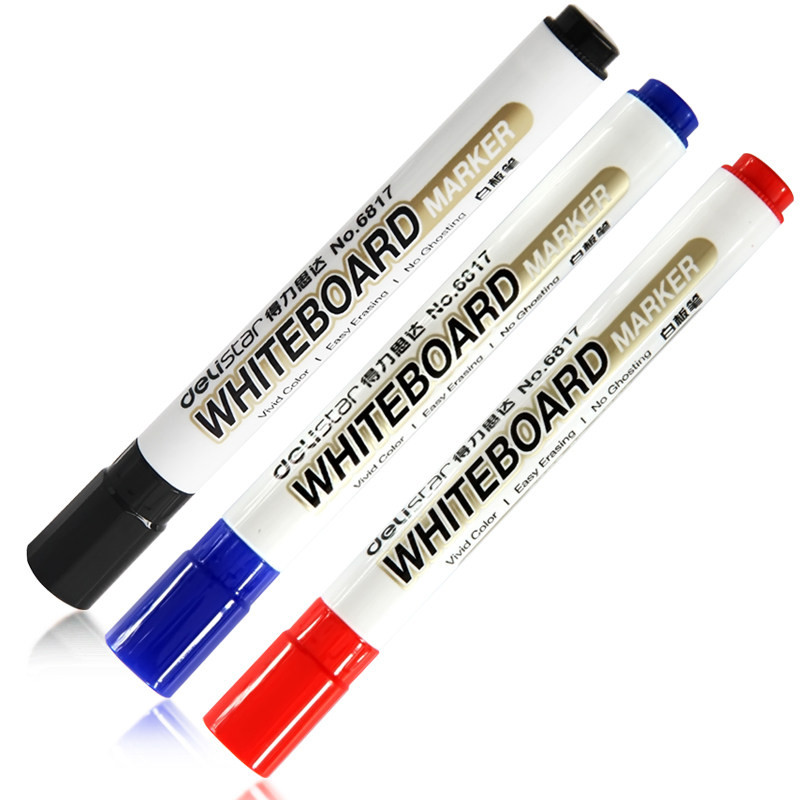 RMB28  Able 6817 6817 Single Head White Board Pen Easy To Wipe Water-based Whiteboard Atomic Pen Show Board Pen