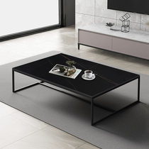 Italian Office Sofa Tea Table Set Rock Table Simple Modern Office Guest Square Tea Table