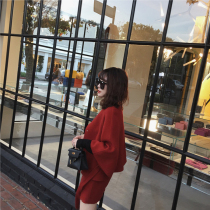 Golden mushroom mushroom heavy robe full wool double-sided jacket small cloak set