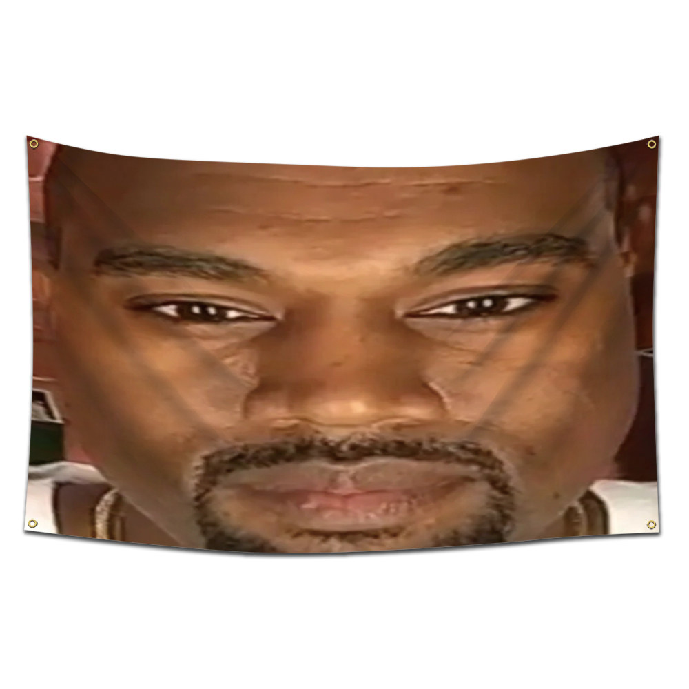 Гобелен 美国歌手 kanye 侃爷 室内免打孔挂画 可洗环保背景墙装饰