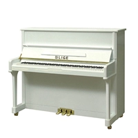 Lige LIGE kiểm tra tại nhà chơi trẻ em người lớn với cây đàn piano thẳng đứng có chân cong màu trắng sáng LUP-123WW - dương cầm roland f140r