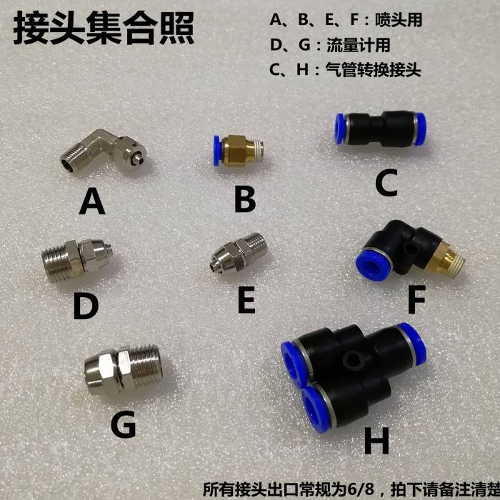 Summit welding gas pipe joint pine flux nozzle flow meter joint 0805 0604 bending copper material