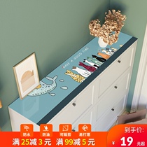 Tablecloth ins wind TV cabinet Coffee table Soft glass PVC mat Desktop shoe cabinet mat Table top waterproof and oil-proof table mat
