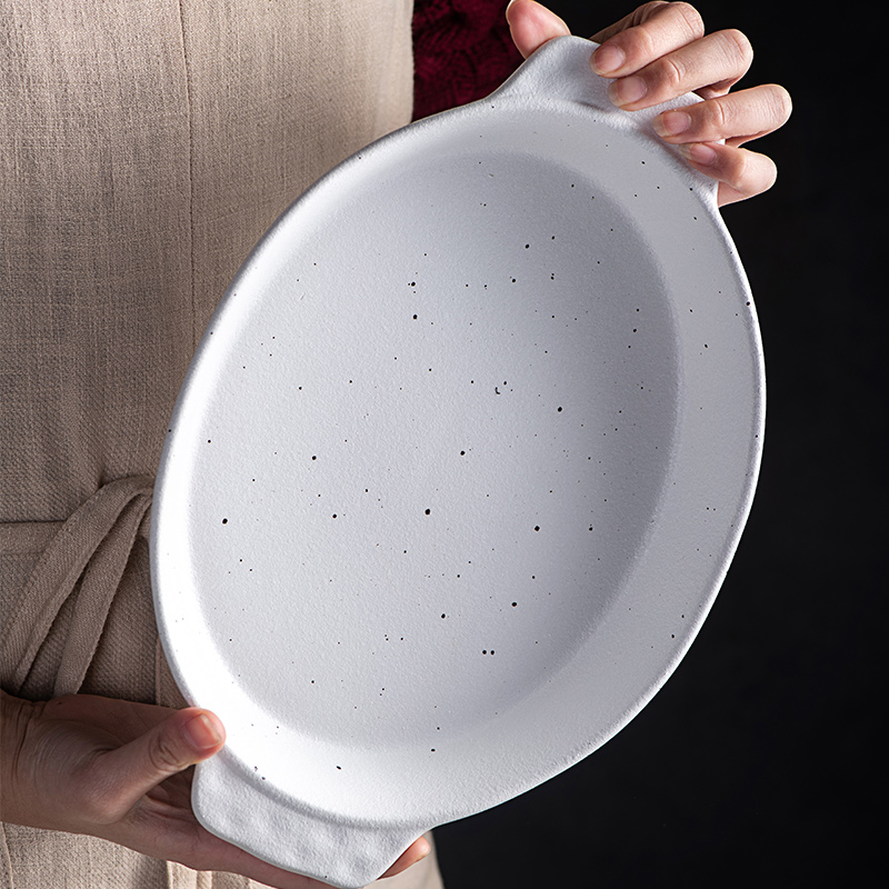 Creative ears ins western soup plate plate deep dish of household food of breakfast tray all the ceramic fruit salad plates