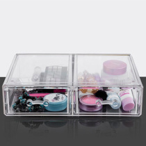 Large transparent cosmetics storage box Drawer lipstick makeup box Acrylic plastic desktop shelf