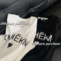 Kimhekim 21ss early spring new products love series logo design short-sleeved t-shirt