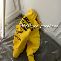 we11done 20fw autumn and winter new products foam offset printing logo design thin velvet round neck sweater