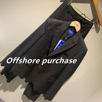 ader error 20ss new product Yang Mis same style suit with broken holes and irregular cut edges