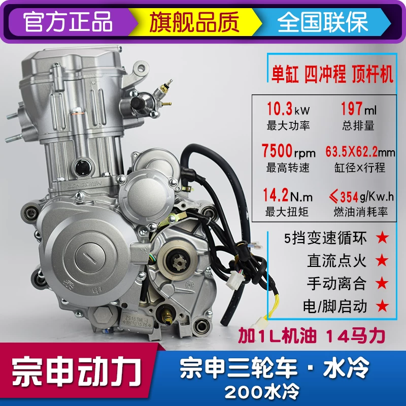 Power Water Cool 150 175 200 250CC Четырёхколёсный трицикл мотоцикл набор двигателя выпуск