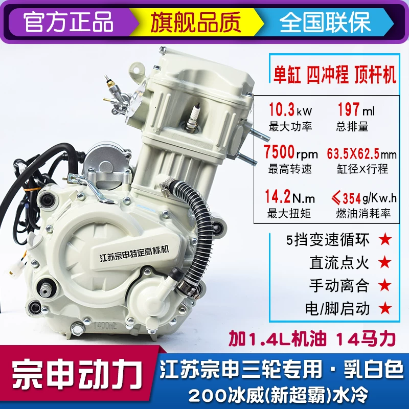 Power Water Cool 150 175 200 250CC Четырёхколёсный трицикл мотоцикл набор двигателя выпуск