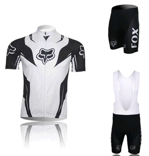 Cycling wear 2013 black fire fox sweat-absorbing short-sleeved cycling suit suit straps bicycle underwear