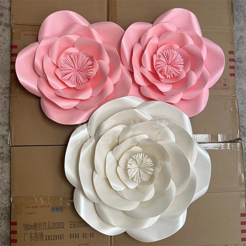 DIY Paper Flower Decoration Shop Windows Wedding Movie activities Arranged Large Wedding Backdrop Flower Wall Cardboard Flowers-Taobao