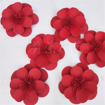 Large wedding paper flower window photo studio props Flower three-dimensional simulation cardboard foam flower wedding background props Flower