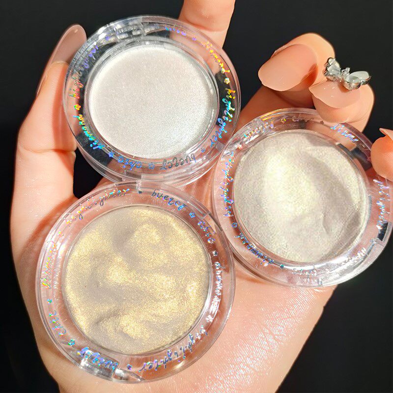 French Lanxi high-gloss mochi glitter face brightening new fairy fine flash mashed potatoes diamond highlight cream brighten