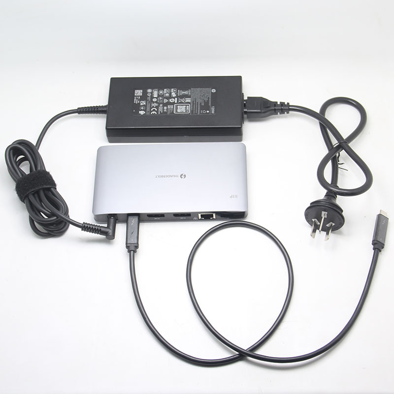 Original Mon Iiip Thunderbolt Docking Station Dual Dp1.4 4K144Hz 10g Data Transfer Sd Card Gigabit Network
