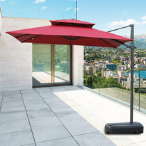 Outdoor parasol courtyard umbrella large parasol stalls outdoor terrace garden sentry box outdoor umbrella Villa Roman umbrella