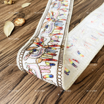 7 6cm wide retro wind cotton strands embroidered lace handmade diy shoes material clothing accessories computer embroidered webbing