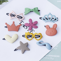 Childrens hair accessories hairclip clip card broken hair side clip girl banger clip does not hurt hair baby hair card Princess head jewelry