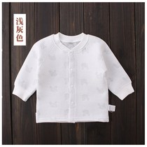 Baby boneless autumn clothes male and female baby warm blouse single piece thickened cardio-hoodie triple clip cotton 0-1-2 year old spring autumn