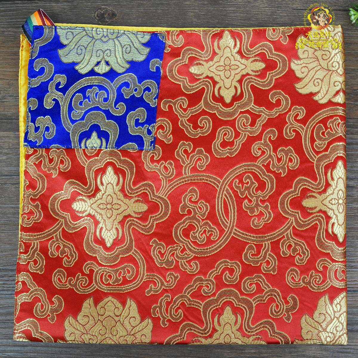 Fine double-layered bag warp-coated cotton satin woven patterned via bookcloth 50cm * 50cm Tricolour