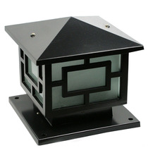 Outdoor Wall headlights Chinese retro column headlights waterproof square lights outdoor wall lights yard gates stone pillar ceiling lights