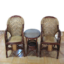 10118 rattan furniture manufacturers specializing in the production series of leisure 3 three-piece rattan chairs