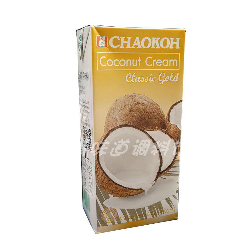 Thailand imported pretty fruit gold standard coconut milk CHAOKOH concentration high 1L dessert sago raw material