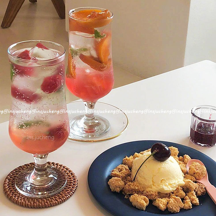 ins ice American coffee cup cafe high-value soda sparkling water cup glass cup milkshake cup drink cup