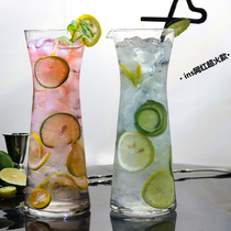 ins superfire net red coffee hall cold drinks cup bubble soda with water cup chic brief about transparent glass goblet