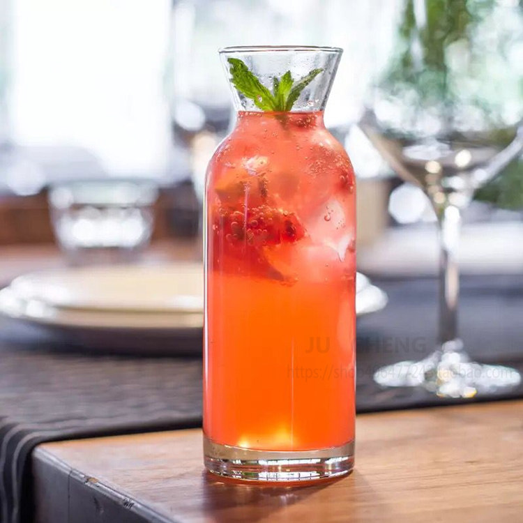 Ins net red cafe super hot cold drink cup drink bottle juice bottle transparent glass iced orange teacup fruit teacup