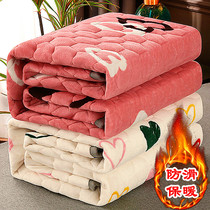Milk Suede Mattress Winter Warm Washable Upholstered Bedding Submat Quilted By Student Flannel Bed Cushion Blanket Mat