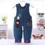 Đàn ông và phụ nữ bé mùa thu và mùa đông mở quần sơ sinh quần ấm đệm trẻ sơ sinh cotton bibiesies áo liền quần lót lông cho bé